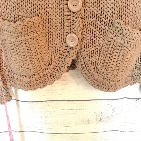 H&M Chunky Knit Sweater Cardigan Size Large - Picture 4 of 10